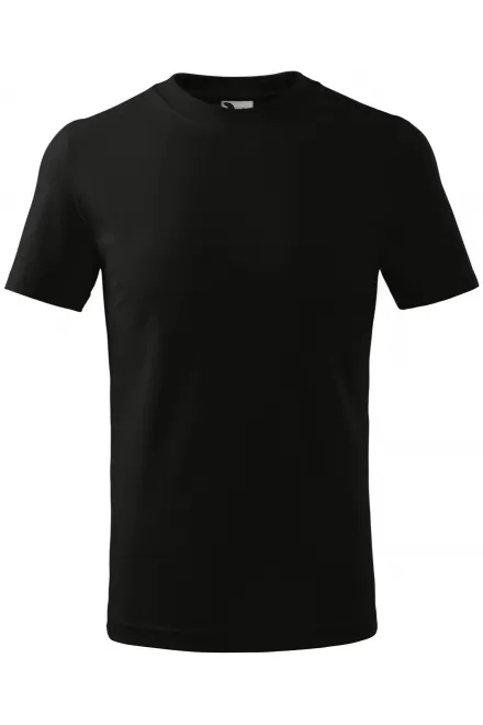 Bērnu vienkāršs T-krekls - melns, 110 cm / 4 gadi