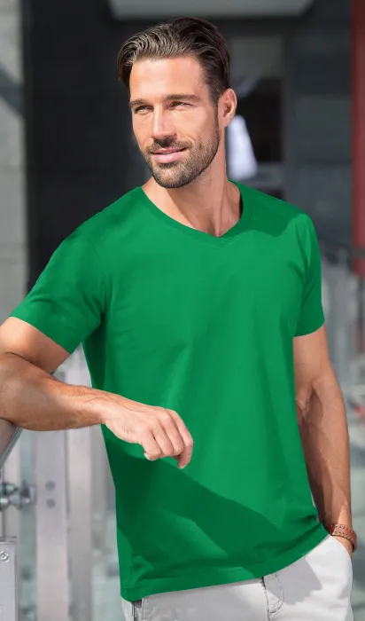 Vīriešu pieguļošs T-krekls, zāle zaļa Vīriešu pieguļošs T-krekls, zāle zaļa