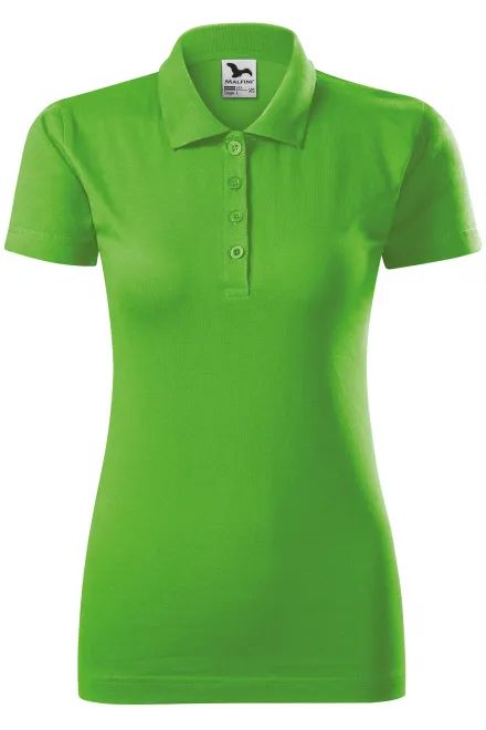 Dāmas slim fit polo krekls - ābolu zaļš, L