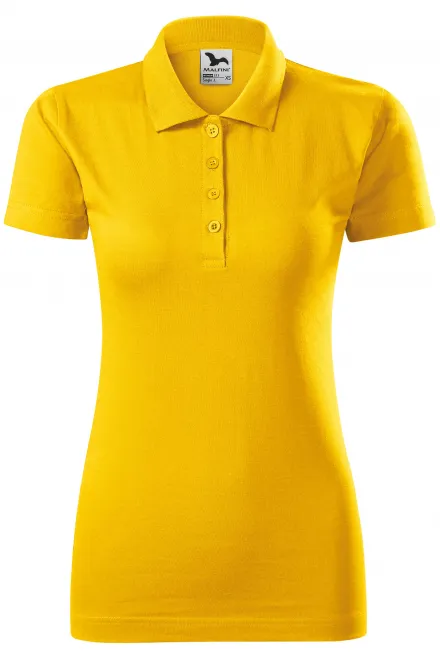 Dāmas slim fit polo krekls - dzeltens, L