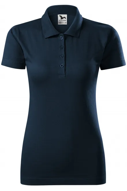 Dāmas slim fit polo krekls - tumši zils, L