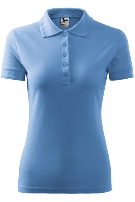 Dāmu elegants polo krekls - debesu zils, XS