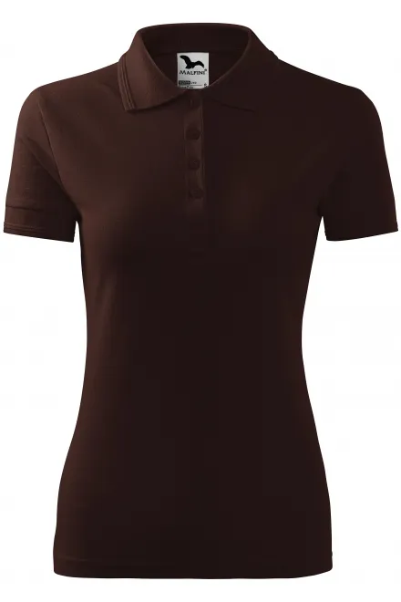 Dāmu elegants polo krekls - kafija, XS