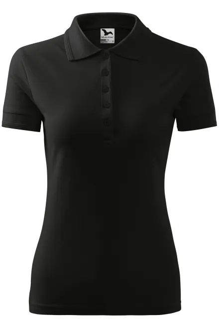 Dāmu elegants polo krekls - melns, XS