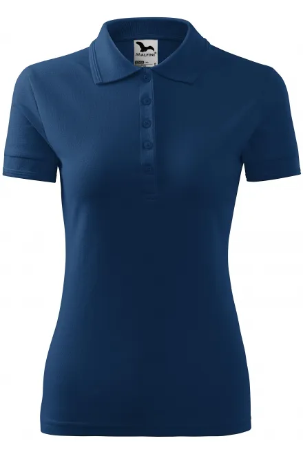 Dāmu elegants polo krekls - pusnakts zils, XS