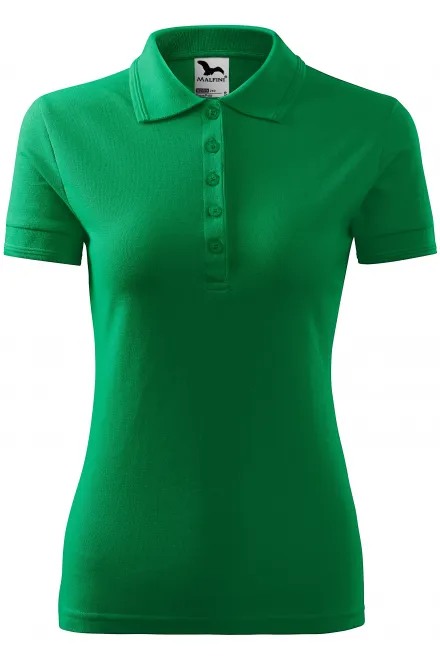 Dāmu elegants polo krekls - zāle zaļa, XS