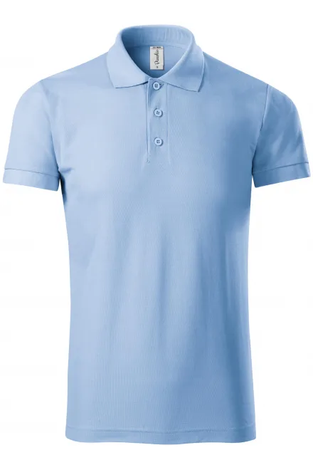 Ērts vīriešu polo krekls - debesu zils, 3XL