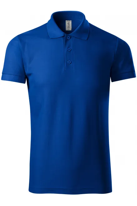 Ērts vīriešu polo krekls - karaliski zils, 3XL