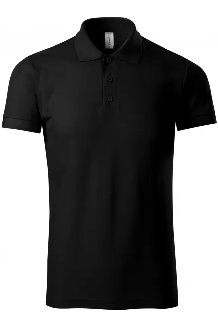 Ērts vīriešu polo krekls - melns, 3XL