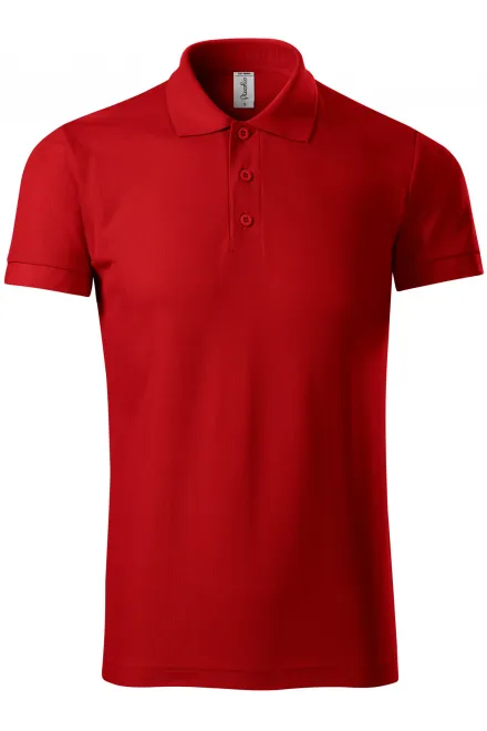 Ērts vīriešu polo krekls - sarkans, 3XL