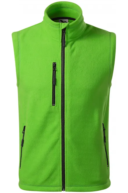 Flīsa kontrasta veste - ābolu zaļš, XS