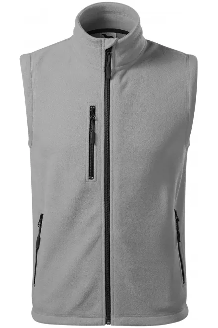 Flīsa kontrasta veste - gaiši pelēks, XS