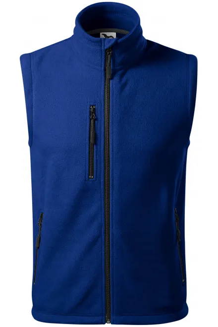 Flīsa kontrasta veste - karaliski zils, XS