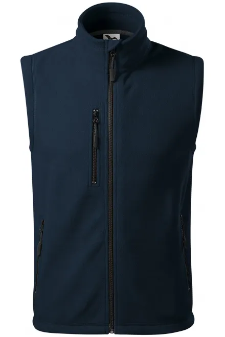 Flīsa kontrasta veste - tumši zils, XS