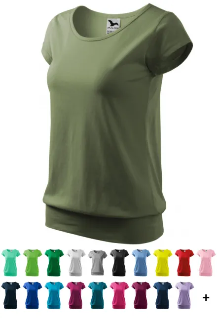 Dāmu moderns T-krekls, khaki
