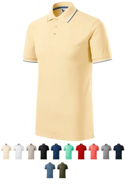 Klasisks vīriešu polo krekls, vaniļas