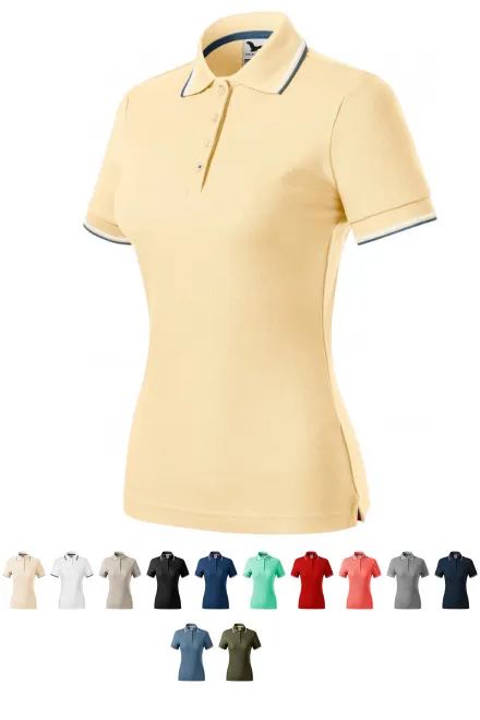 Sieviešu klasiskais polo krekls, vaniļas