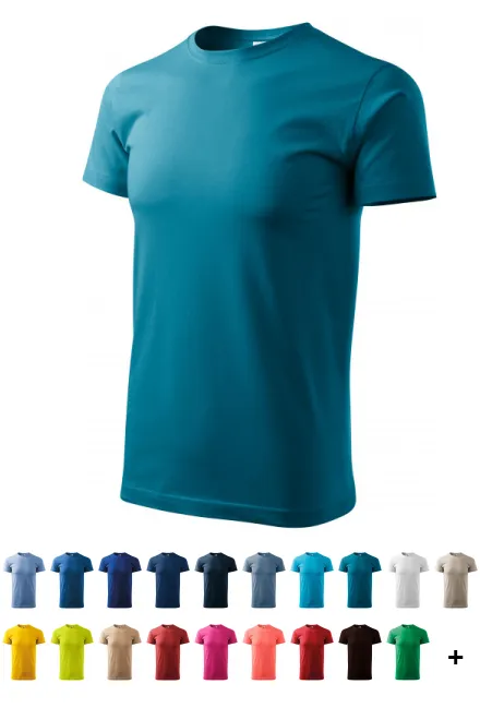 Unisex augstāka svara T-krekls, tumši tirkīza