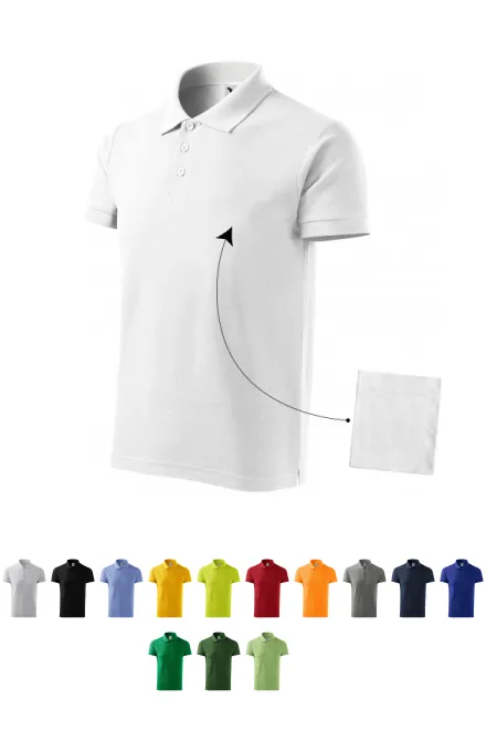 Vīriešu elegants polo krekls, balta