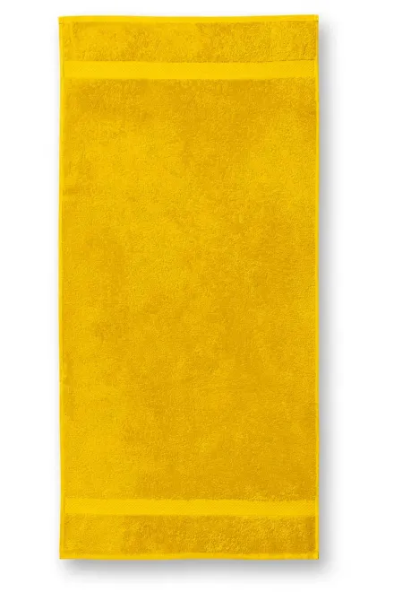 Kokvilnas smags dvielis, 50x100cm - dzeltens, 50x100cm