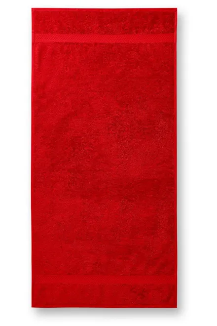 Kokvilnas smags dvielis, 50x100cm - sarkans, 50x100cm