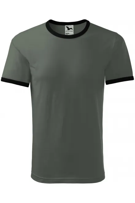 Kontrasta krekls no Unisex - tumšs šīferis, S