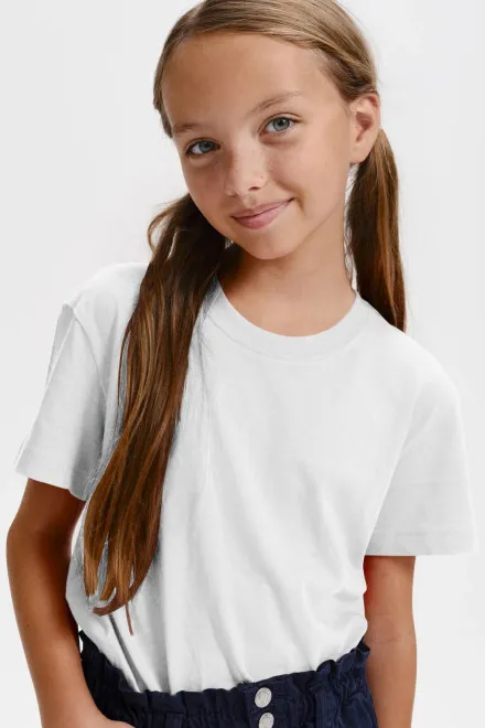 Bērnu viegls T-krekls, balta