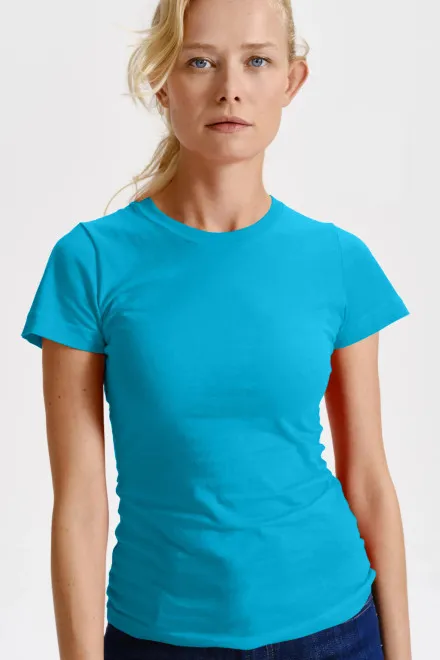 Dāmu klasiskais T-krekls, tirkīza