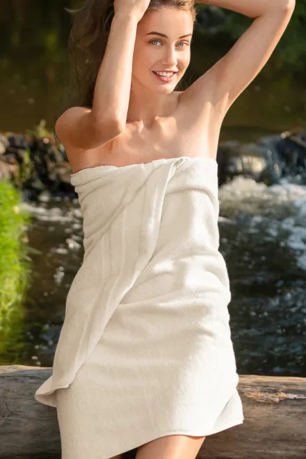 Organiskās kokvilnas dvielis, mandeļu