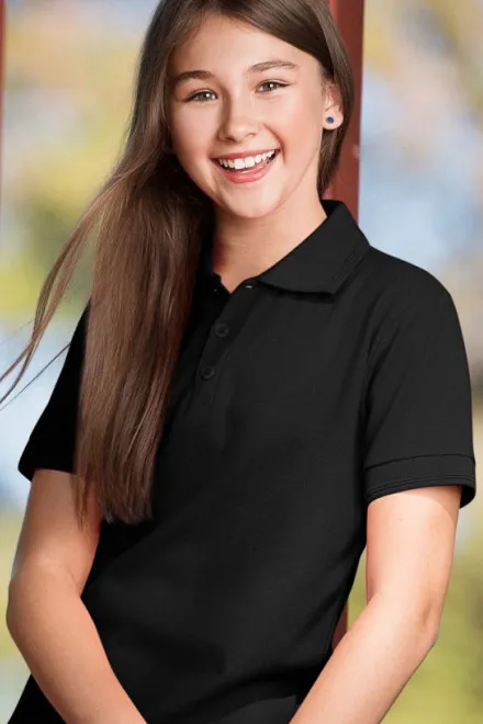 Polo krekls bērniem, melns