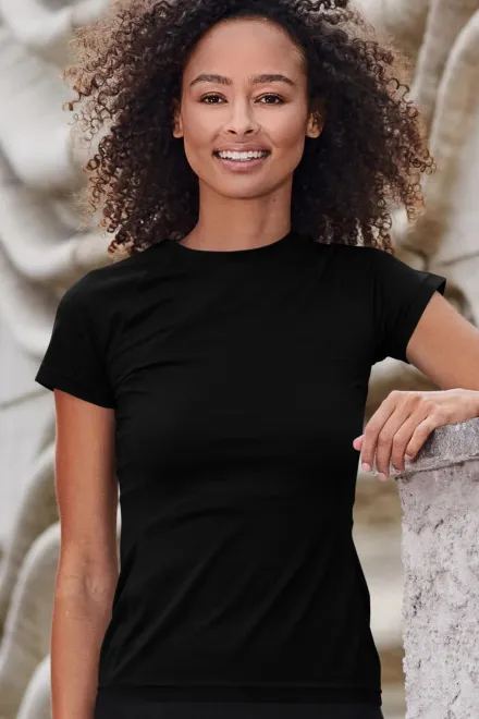 Sieviešu T-krekls sportam, melns