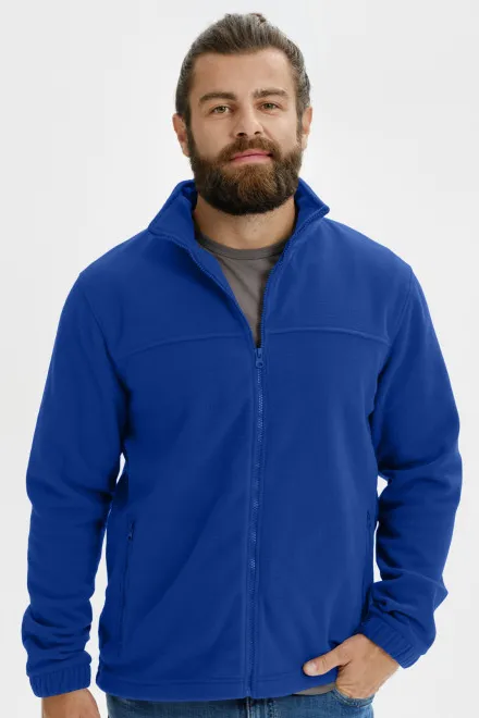 Vīriešu vilnas jaka, karaliski zils