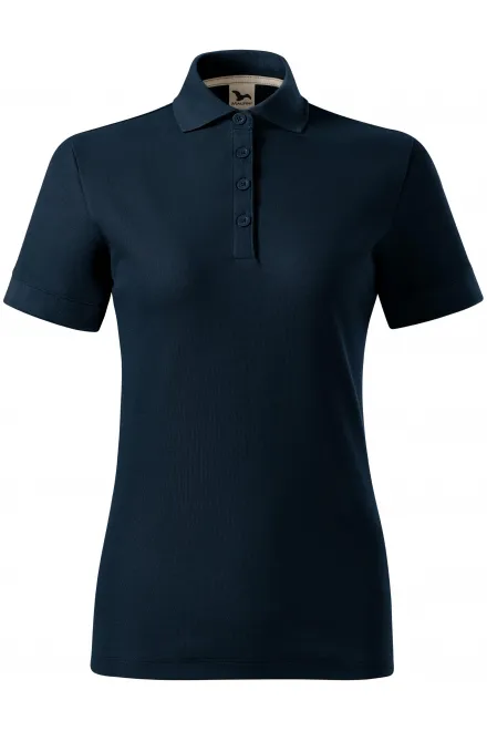 Sieviešu polo krekls no organiskās kokvilnas - tumši zils, 2XL