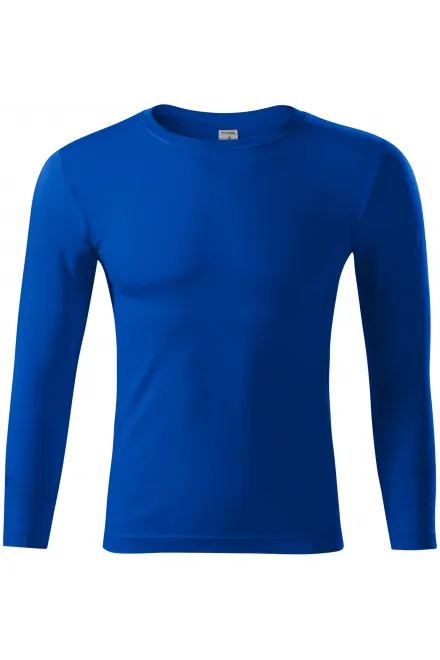 Viegls T-krekls ar garām piedurknēm - karaliski zils, XS