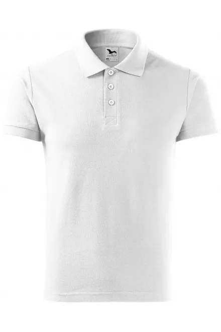 Vīriešu elegants polo krekls - balta, XL