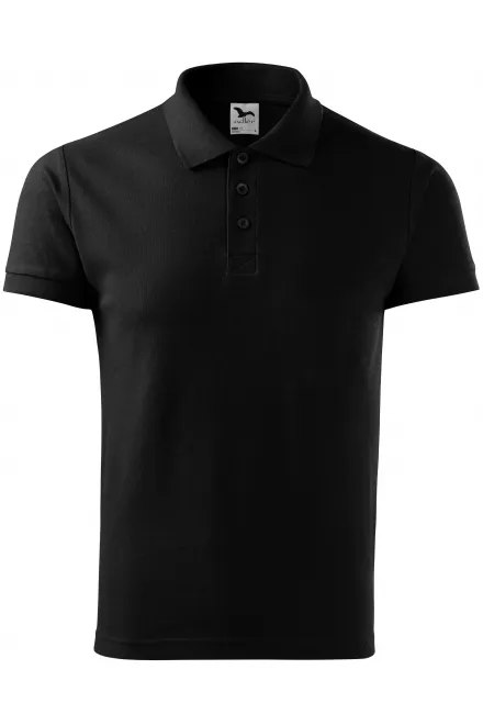Vīriešu elegants polo krekls - melns, XL