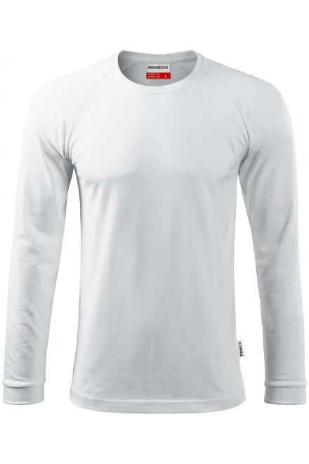 Vīriešu kontrastkrekls ar garām piedurknēm - balta, M