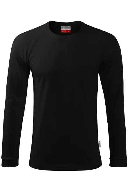 Vīriešu kontrastkrekls ar garām piedurknēm - melns, M