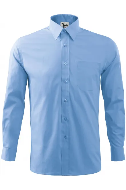 Vīriešu krekls ar garām piedurknēm - debesu zils, 3XL