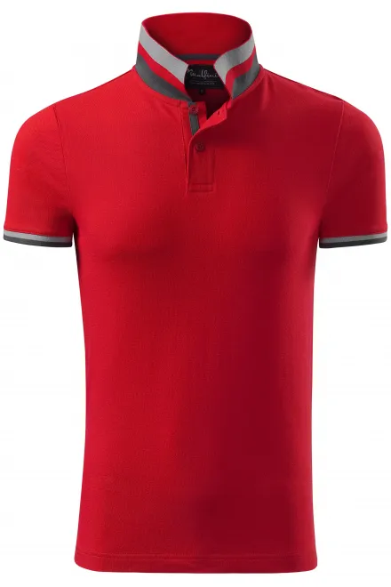 Vīriešu polo krekls ar apkakli uz augšu - formula red, XL
