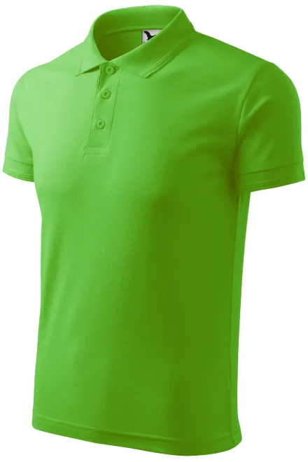 Vīriešu vaļīgs polo krekls, ābolu zaļš